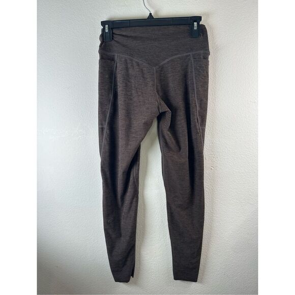 Curves n CombatBoots Heathered brown leggings sz medium - Picture 5 of 7